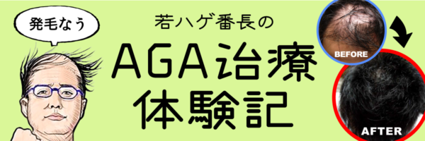 若ハゲ番長のAGA治療体験記＠育毛研究室